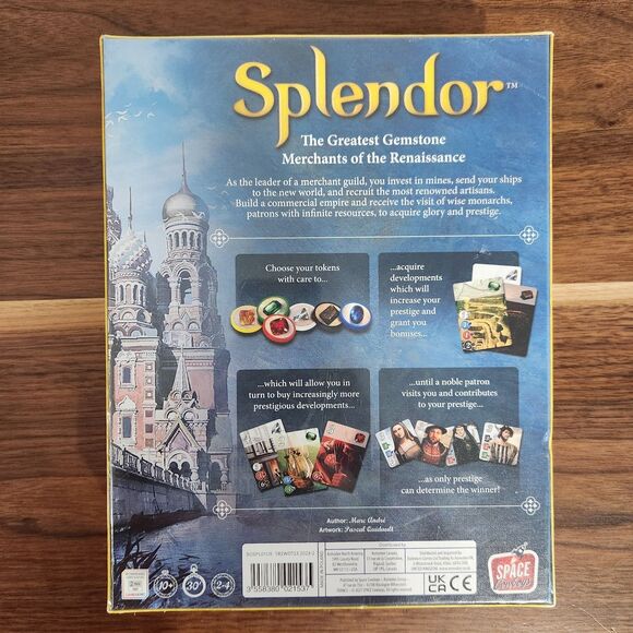 Splendor Board Game Base Set Space Cowboys Sealed New - Picture 2 of 5